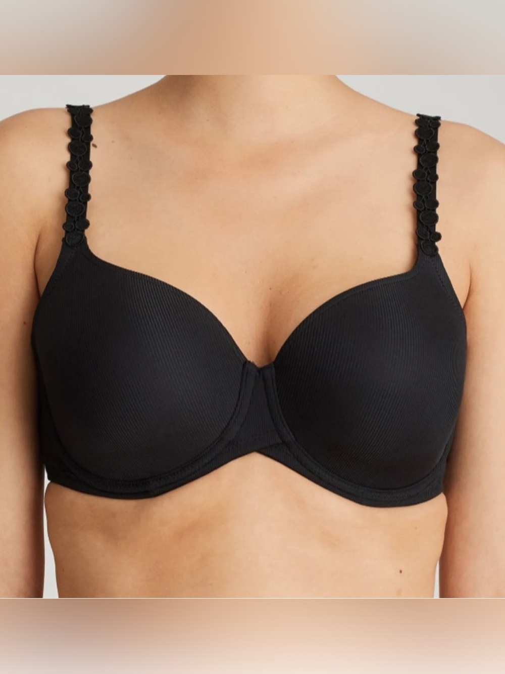 Primadonna twist bra black foam lined prima Donna lingerie